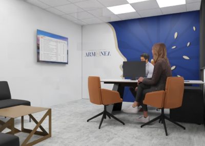 Plan 3D Espace Bureau de direction