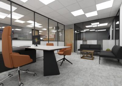 Plan 3D Espace Bureau de direction