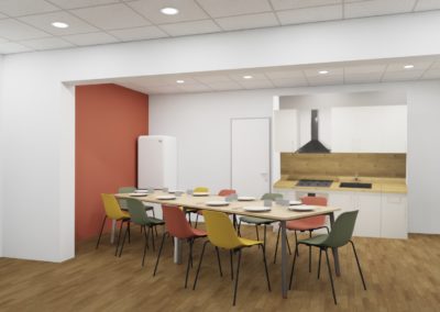 Projet en 3D Espace repas