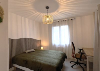 Chambre 2 Meublé avec bureau