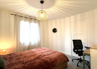 Chambre 1 Meublé avec bureau