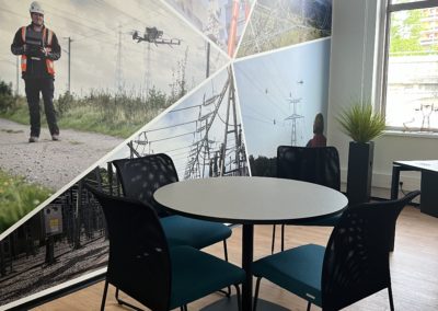 Bureau de direction avec table de réunion Assises ergonomique Création d'une tapisserie