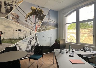 Bureau de direction avec table de réunion Assises ergonomique Création d'une tapisserie