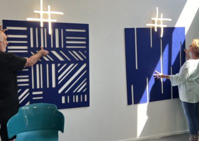 Installation des tableaux acoustiques