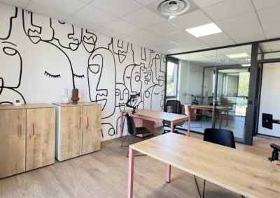 Espace bureau poudré