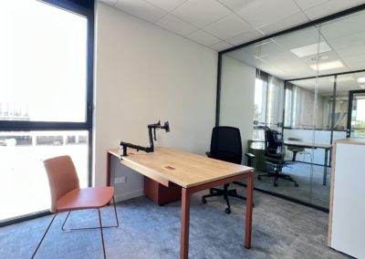 Espace bureau terracotta
