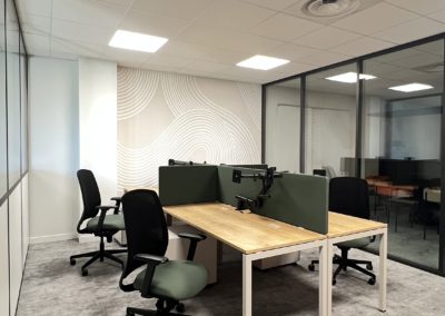 Espace bureau open space acoustique