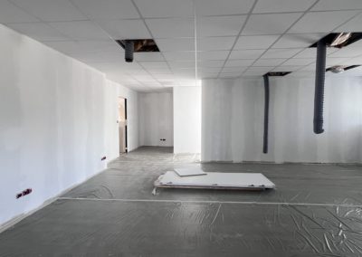 Espace salle de réunion pendant les travaux