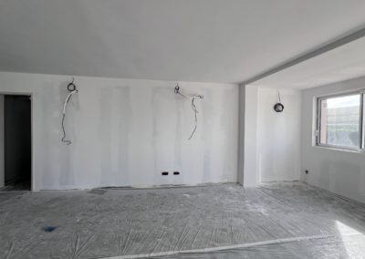 Espace entrée secrétariat pendant les travaux